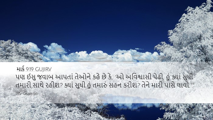 માર્ક 9:19 GUJIRV Bible Verse Image