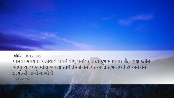 યર્મિયા 11:16 GUJIRV Bible Verse Image