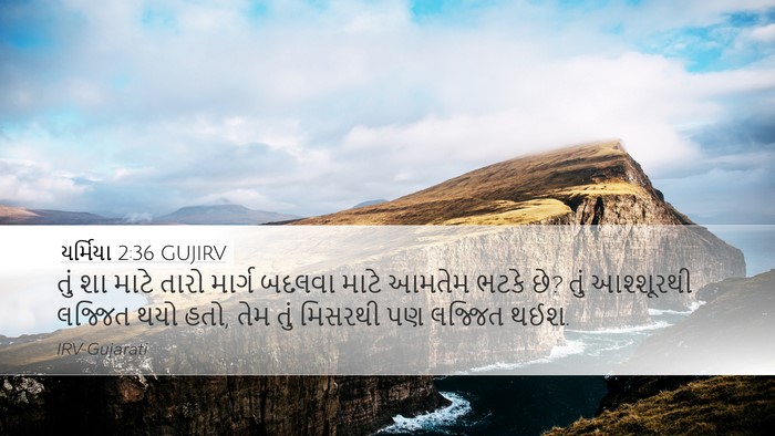 યર્મિયા 2:36 GUJIRV Bible Verse Image