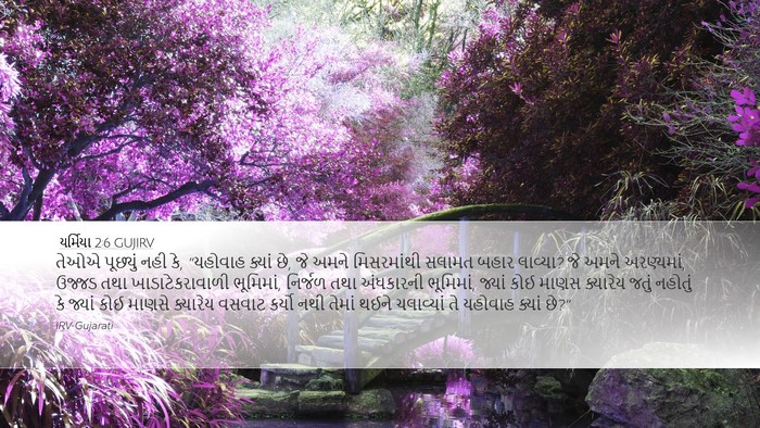 યર્મિયા 2:6 GUJIRV Bible Verse Image