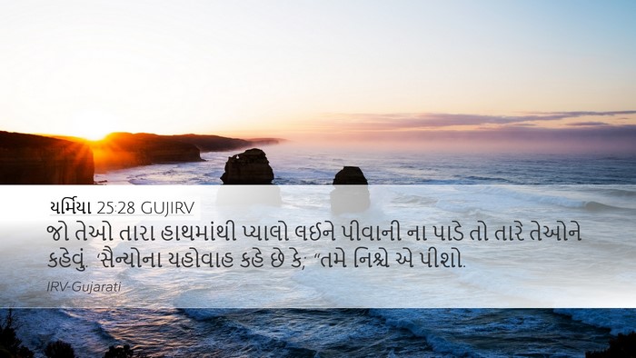 યર્મિયા 25:28 GUJIRV Bible Verse Image