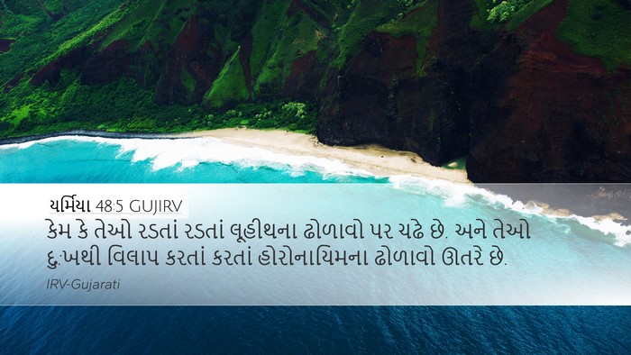 યર્મિયા 48:5 GUJIRV Bible Verse Image