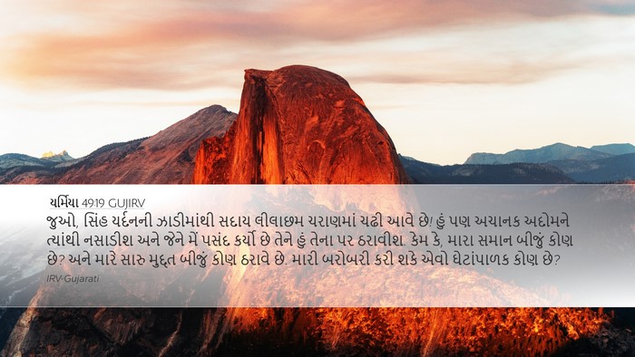 યર્મિયા 49:19 GUJIRV Bible Verse Image