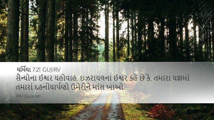 યર્મિયા 7:21 GUJIRV Bible Verse Image