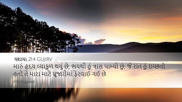 યશાયા 21:4 GUJIRV Bible Verse Image
