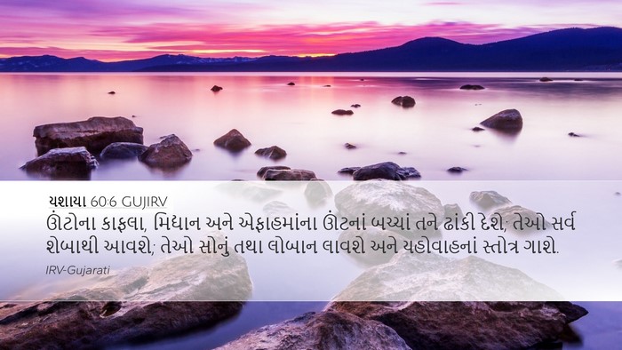 યશાયા 60:6 GUJIRV Bible Verse Image
