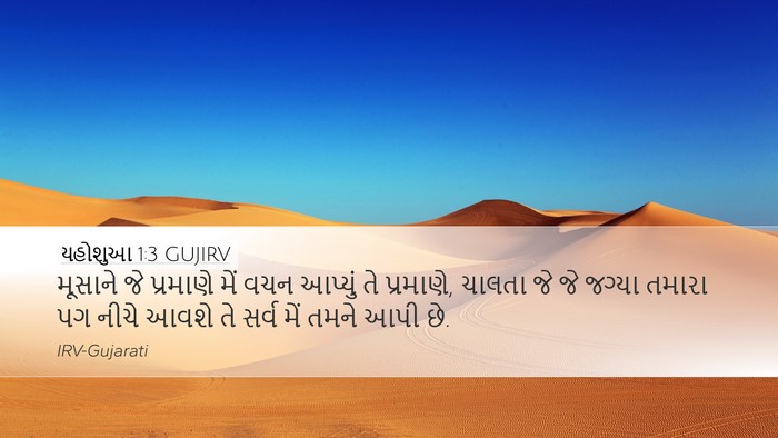 યહોશુઆ 1:3 GUJIRV Bible Verse Image