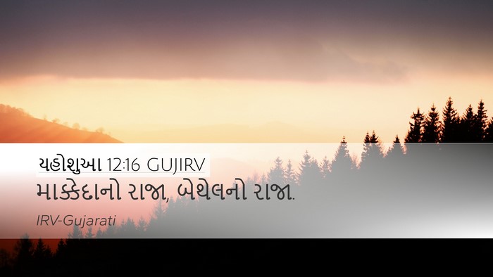 યહોશુઆ 12:16 GUJIRV Bible Verse Image