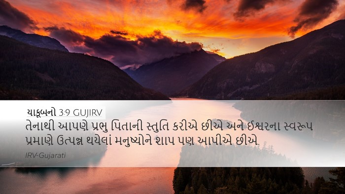યાકૂબનો 3:9 GUJIRV Bible Verse Image