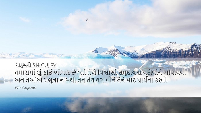 યાકૂબનો 5:14 GUJIRV Bible Verse Image