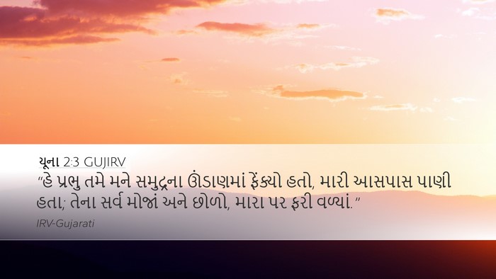 યૂના 2:3 GUJIRV Bible Verse Image