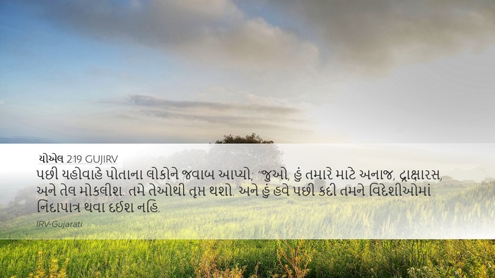યોએલ 2:19 GUJIRV Bible Verse Image