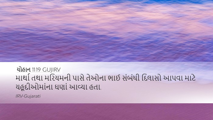 યોહાન 11:19 GUJIRV Bible Verse Image