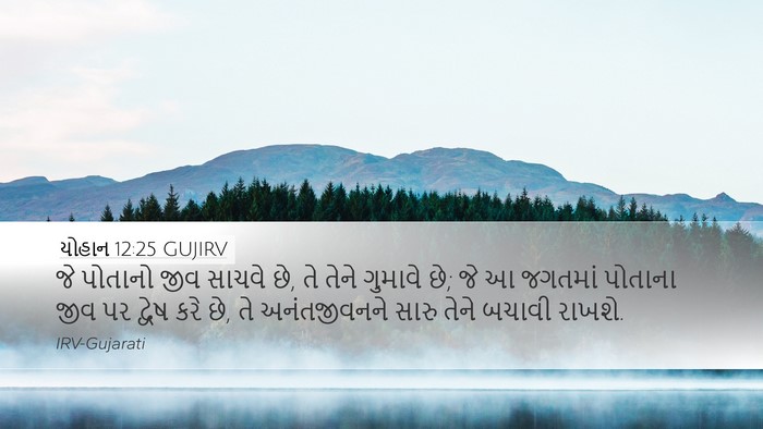 યોહાન 12:25 GUJIRV Bible Verse Image