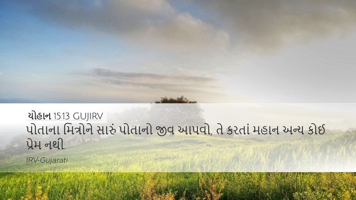 યોહાન 15:13 GUJIRV Bible Verse Image