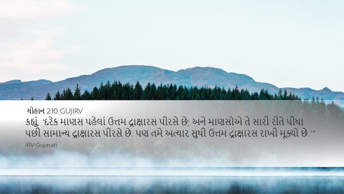 યોહાન 2:10 GUJIRV Bible Verse Image