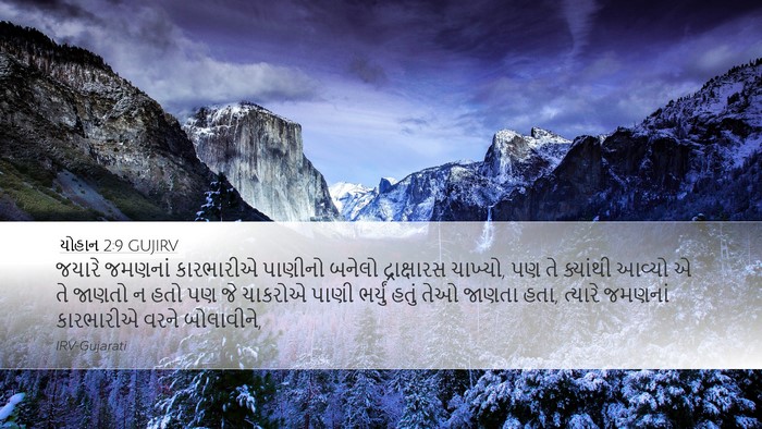 યોહાન 2:9 GUJIRV Bible Verse Image