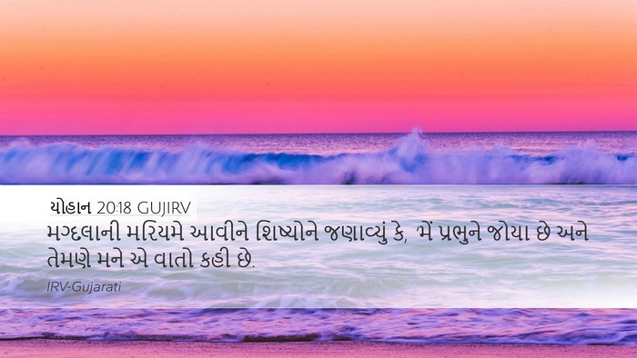 યોહાન 20:18 GUJIRV Bible Verse Image
