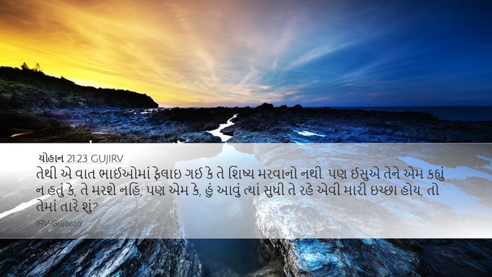 યોહાન 21:23 GUJIRV Bible Verse Image