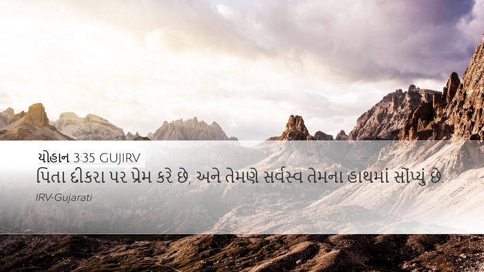 યોહાન 3:35 GUJIRV Bible Verse Image