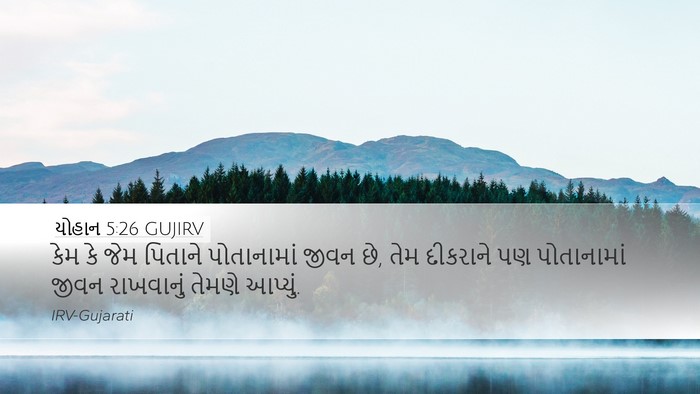 યોહાન 5:26 GUJIRV Bible Verse Image