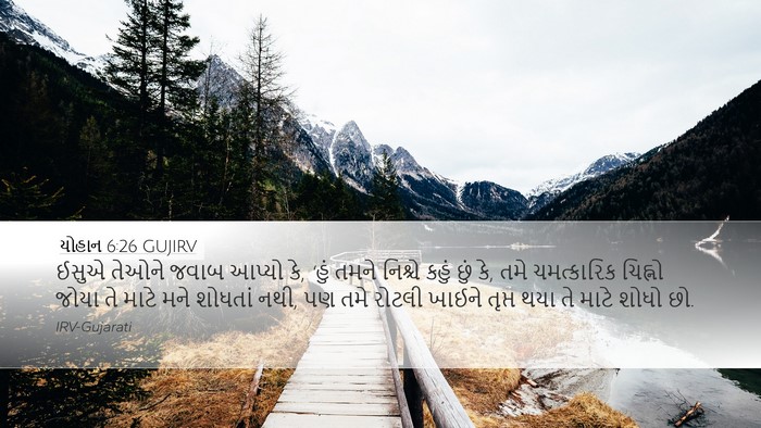 યોહાન 6:26 GUJIRV Bible Verse Image