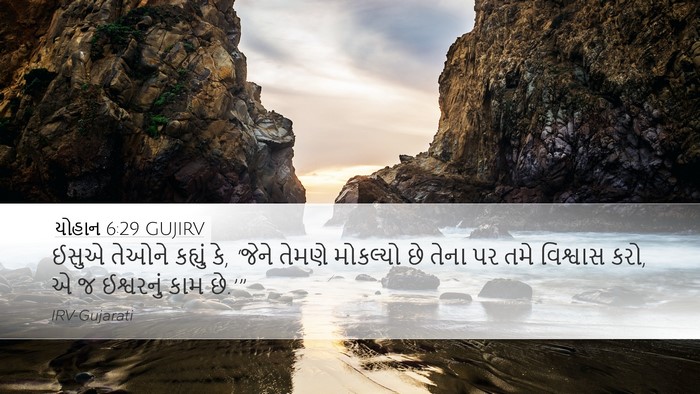 યોહાન 6:29 GUJIRV Bible Verse Image