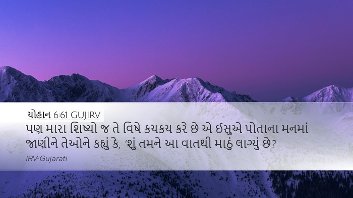 યોહાન 6:61 GUJIRV Bible Verse Image