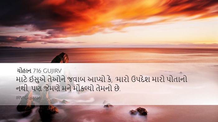 યોહાન 7:16 GUJIRV Bible Verse Image