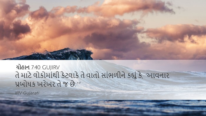 યોહાન 7:40 GUJIRV Bible Verse Image