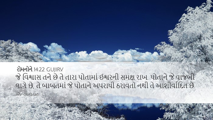 રોમનોને 14:22 GUJIRV Bible Verse Image