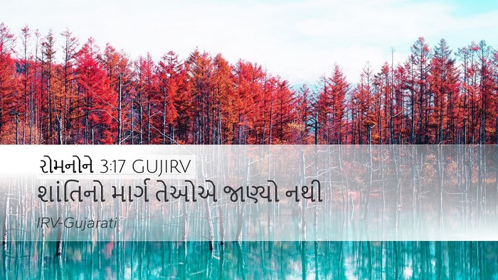 રોમનોને 3:17 GUJIRV Bible Verse Image