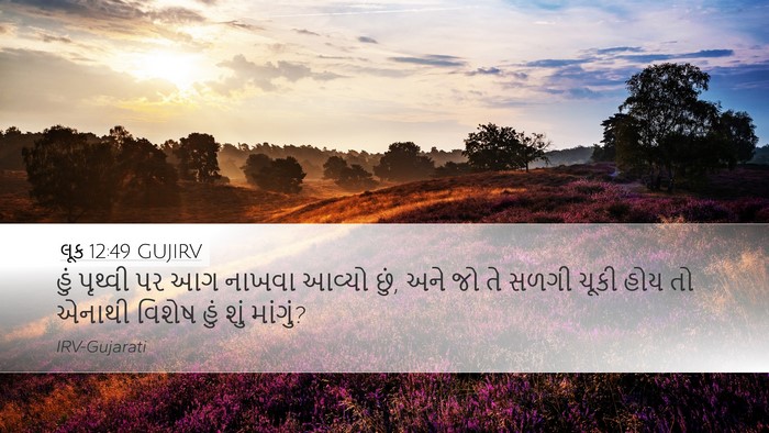 લૂક 12:49 GUJIRV Bible Verse Image