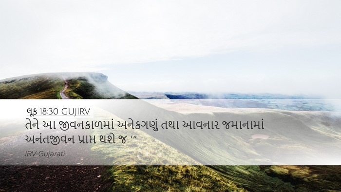 લૂક 18:30 GUJIRV Desktop Wallpaper - તેને આ જીવનકાળમાં - Desktop Bible Verse Wallpaper