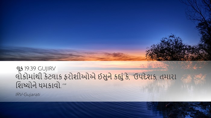 લૂક 19:39 GUJIRV Bible Verse Image