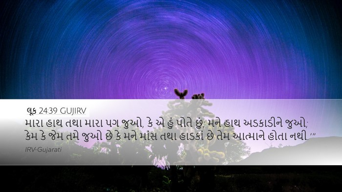 લૂક 24:39 GUJIRV Bible Verse Image