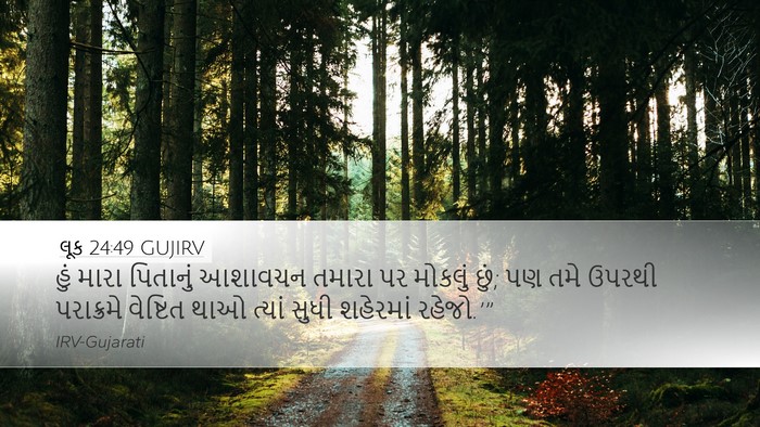 લૂક 24:49 GUJIRV Bible Verse Image