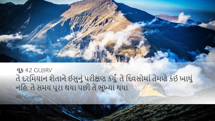 લૂક 4:2 GUJIRV Bible Verse Image