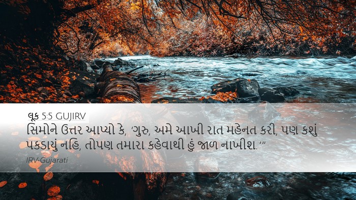 લૂક 5:5 GUJIRV Bible Verse Image