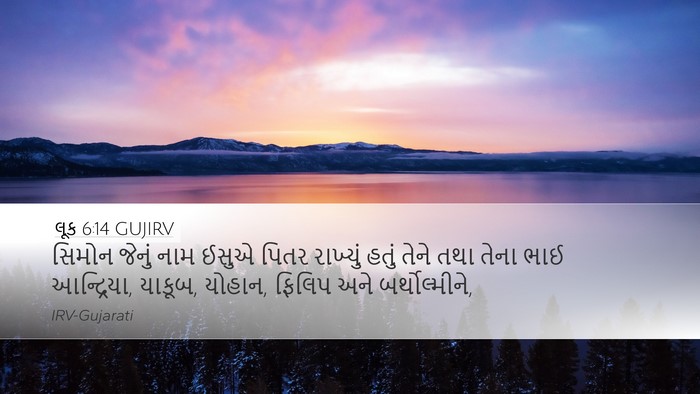 લૂક 6:14 GUJIRV Bible Verse Image