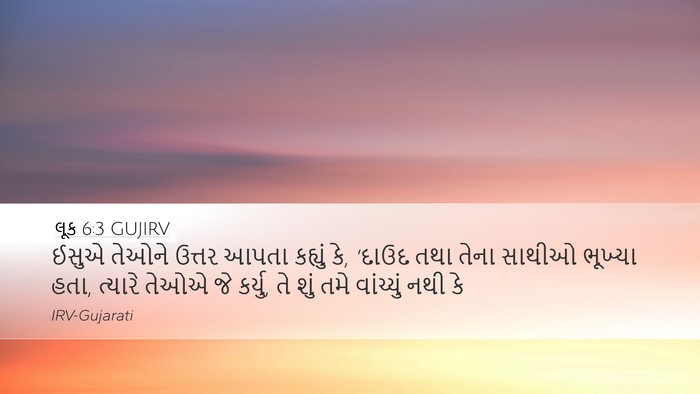 લૂક 6:3 GUJIRV Bible Verse Image