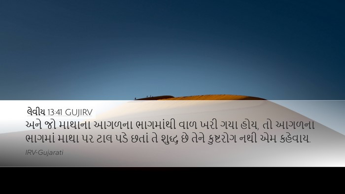 લેવીય 13:41 GUJIRV Desktop Wallpaper - અને જો માથાના - Desktop Bible Verse Wallpaper