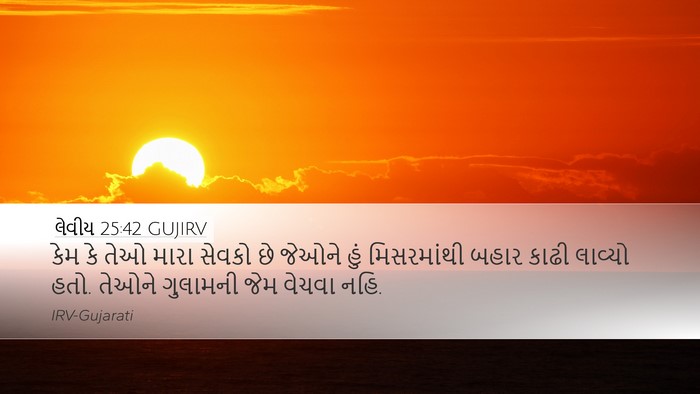 લેવીય 25:42 GUJIRV Bible Verse Image