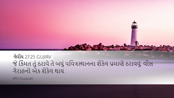 લેવીય 27:25 GUJIRV Bible Verse Image