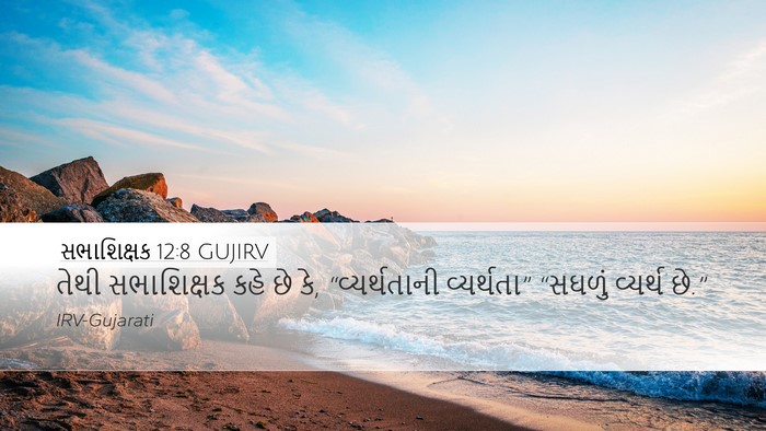 સભાશિક્ષક 12:8 GUJIRV Bible Verse Image