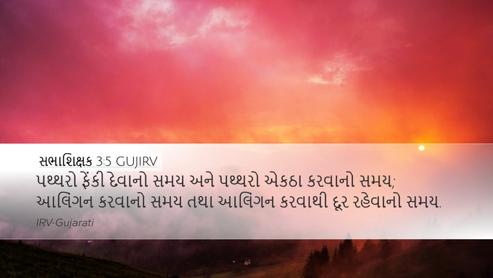 સભાશિક્ષક 3:5 GUJIRV Desktop Wallpaper - પથ્થરો ફેંકી - Desktop Bible Verse Wallpaper