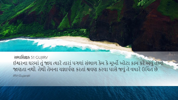 સભાશિક્ષક 5:1 GUJIRV Bible Verse Image