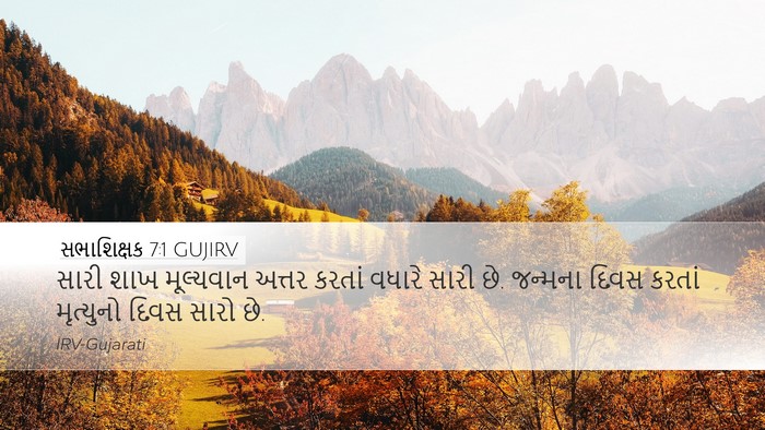 સભાશિક્ષક 7:1 GUJIRV Bible Verse Image