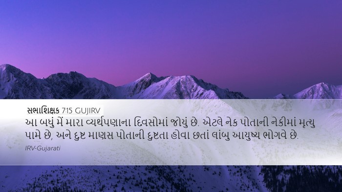 સભાશિક્ષક 7:15 GUJIRV Bible Verse Image