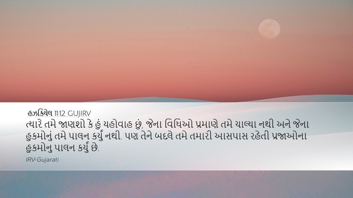 હઝકિયેલ 11:12 GUJIRV Bible Verse Image